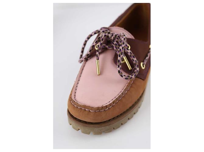 Sebago Scarpe in pelle con lacci Rosa - vista 6