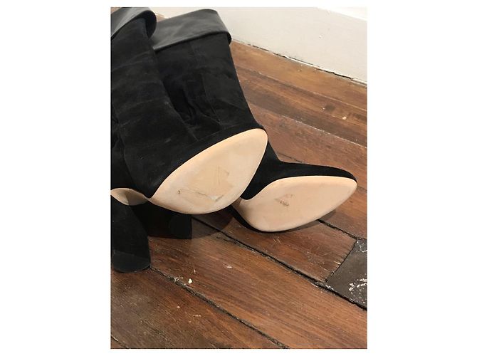 Botas DIOR T.EU 37.5 de ante Negro - vista 2