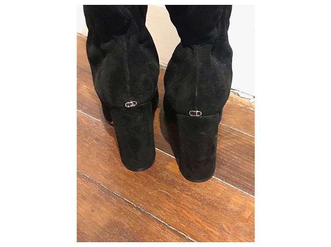 Botas DIOR T.EU 37.5 de ante Negro - vista 3