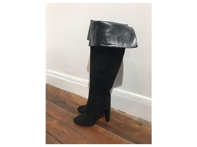 Botas DIOR T.EU 37.5 de ante Negro - vista 5
