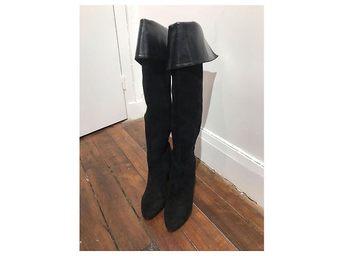 Botas DIOR T.EU 37.5 de ante Negro - vista 6