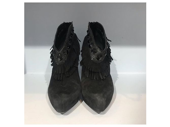 Botines DIOR T.EU 36.5 de ante Negro - vista 3