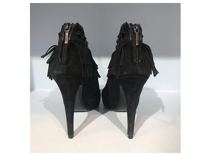 Botines DIOR T.EU 36.5 de ante Negro - vista 4