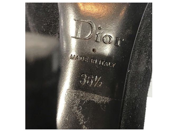 Botines DIOR T.EU 36.5 de ante Negro - vista 6