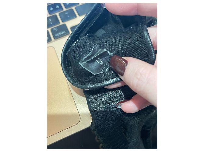 GUCCI Handschuhe T.International M Leder Schwarz - Ansicht 5
