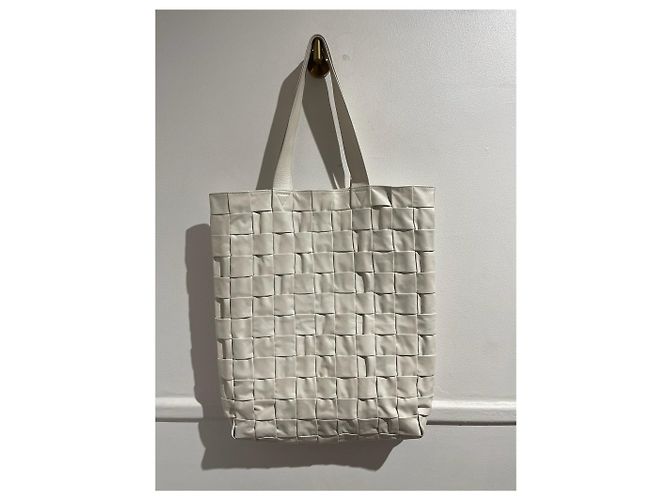 BOTTEGA VENETA Borse T. Pelle Bianco - vista 7