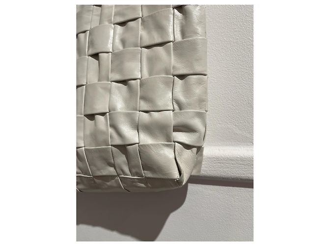 BOTTEGA VENETA Borse T. Pelle Bianco - vista 8
