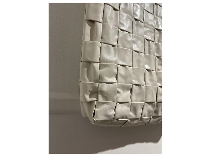 BOTTEGA VENETA Borse T. Pelle Bianco - vista 9