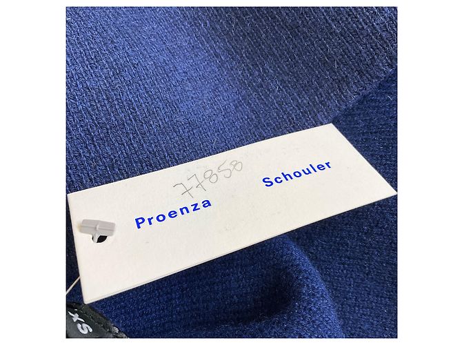 Suéter oversized azul em cashmere ecológico Proenza Schouler - vista 6