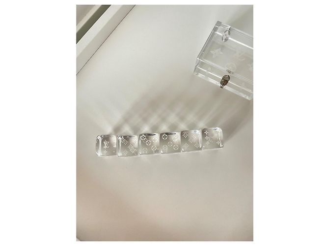 Louis Vuitton Gioco di 6 Dadi Trasparente Monogramma Bianco - vista 4