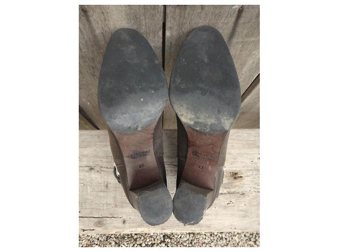 Botines Heschung de piel marrón Castaño - vista 5