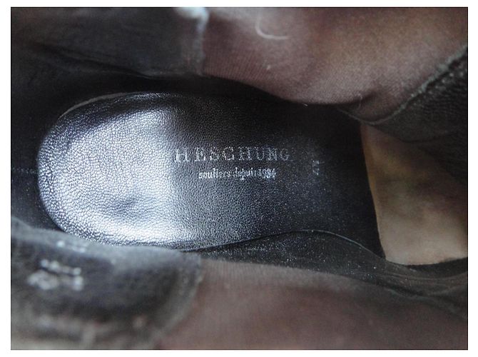 Botines Heschung de piel marrón Castaño - vista 6