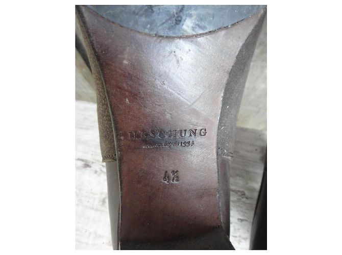 Botines Heschung de piel marrón Castaño - vista 7