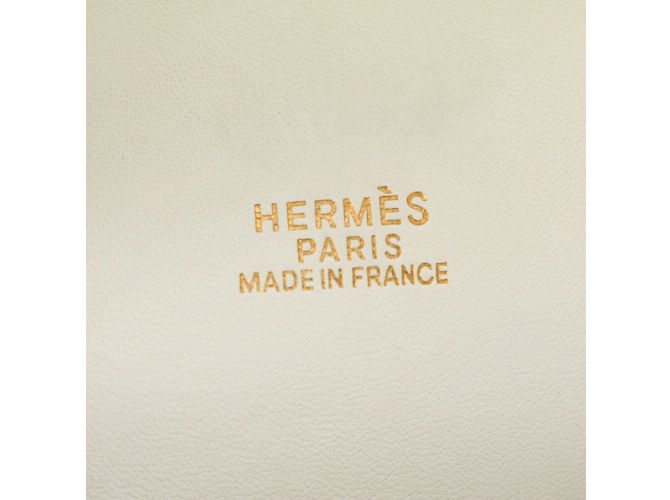 Hermès Hermes Omnibus PM Lederhandtasche Weiß - Ansicht 14