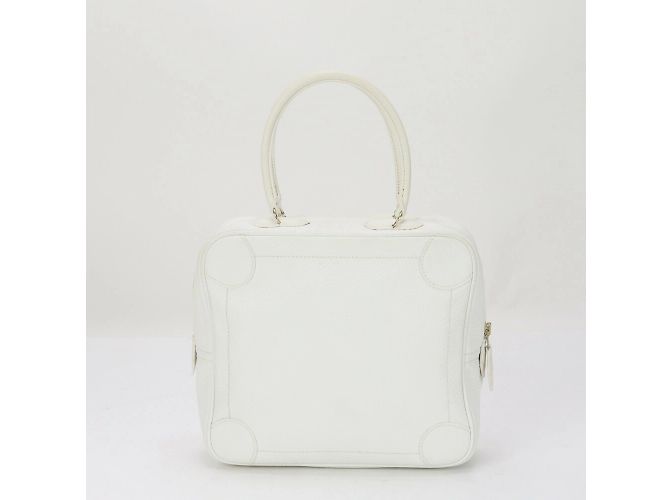 Hermès Hermes Omnibus PM Lederhandtasche Weiß - Ansicht 5