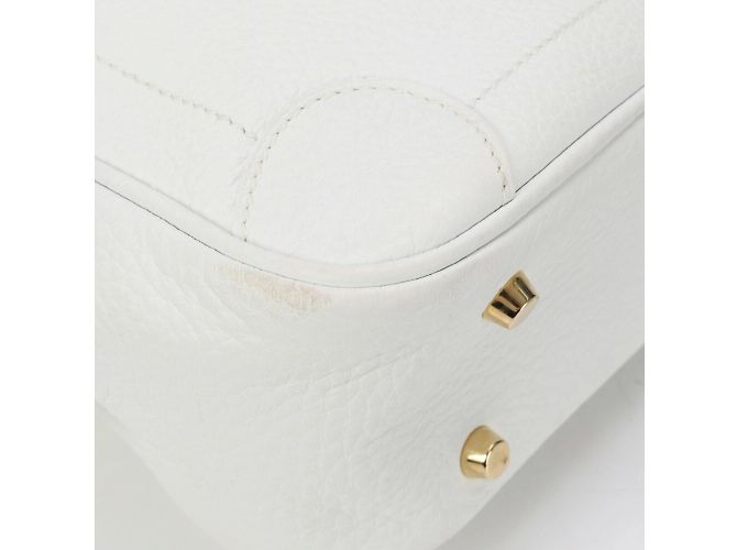 Hermès Hermes Omnibus PM Lederhandtasche Weiß - Ansicht 8