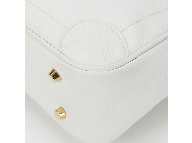Hermès Hermes Omnibus PM Lederhandtasche Weiß - Ansicht 9