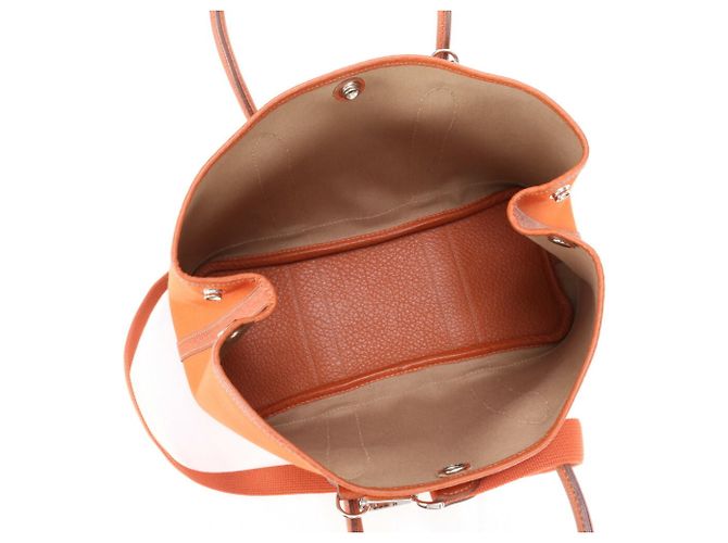 Hermès Borsa a spalla in pelle TPM 30 per uomini Hermes Garden Arancione - vista 12