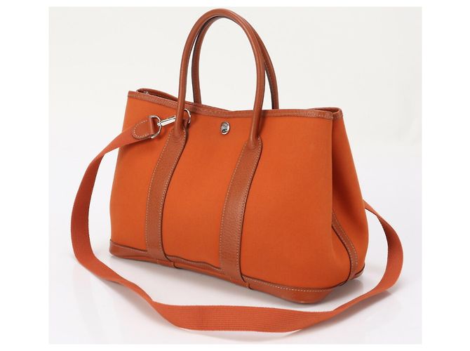 Hermès Borsa a spalla in pelle TPM 30 per uomini Hermes Garden Arancione - vista 2