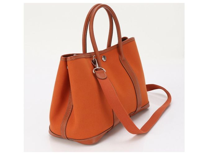 Hermès Borsa a spalla in pelle TPM 30 per uomini Hermes Garden Arancione - vista 3
