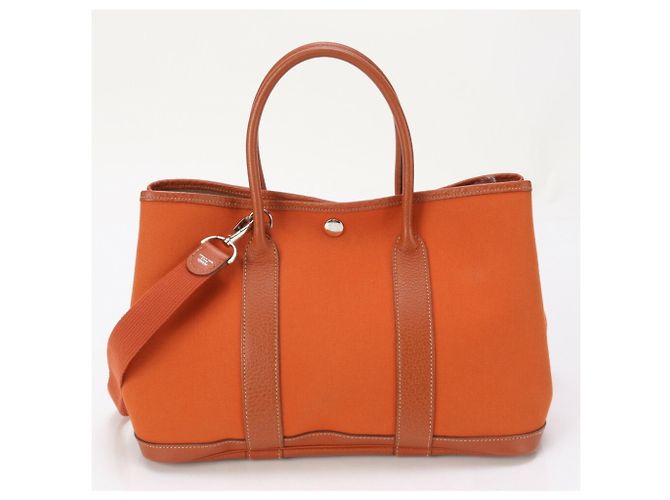 Hermès Borsa a spalla in pelle TPM 30 per uomini Hermes Garden Arancione - vista 6