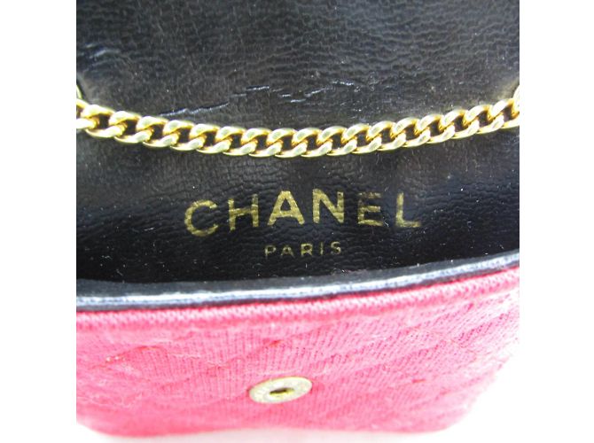 Code Coco Mini Pochette a Catena Coco Matelassé Chanel Rosso - vista 11