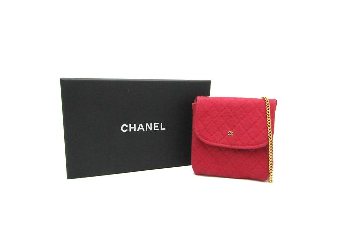 Code Coco Mini Pochette a Catena Coco Matelassé Chanel Rosso - vista 2