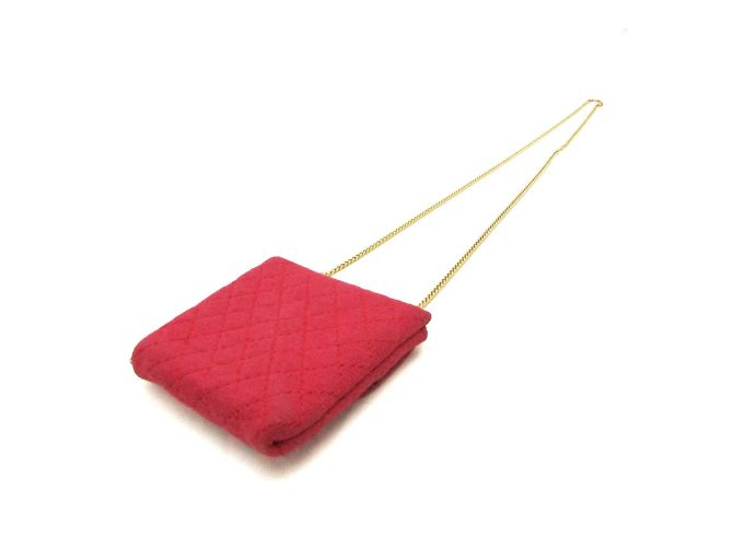 Code Coco Mini Pochette a Catena Coco Matelassé Chanel Rosso - vista 3