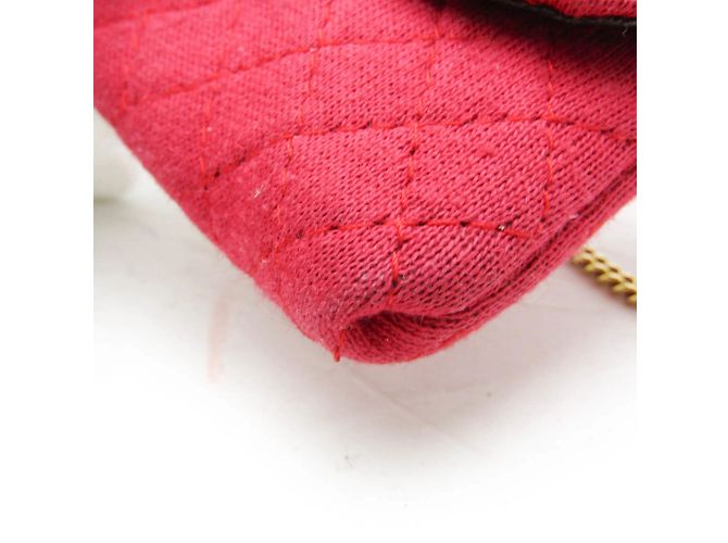 Code Coco Mini Pochette a Catena Coco Matelassé Chanel Rosso - vista 6
