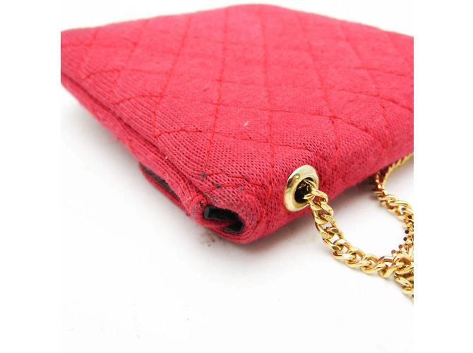 Code Coco Mini Pochette a Catena Coco Matelassé Chanel Rosso - vista 8