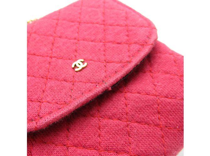 Code Coco Mini Pochette a Catena Coco Matelassé Chanel Rosso - vista 9