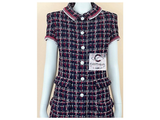 Chanel Vestido de tweed estilo Jennie Kim Multicolor - vista 14