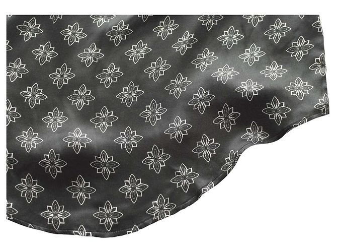 Set John Richmond in seta nera top senza maniche e pantaloni S Nero - vista 7