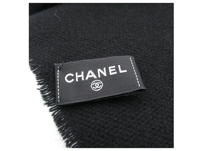Sciarpa in lana Chanel nera unisex Nero - vista 4