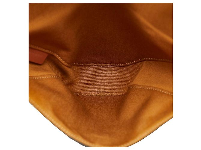 Céline Sac à épaule Triangle Triomphe Celine en cuir PVC Marron - vue 6