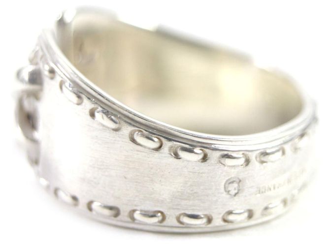 Hermès Hermes Silver Mexican Ring Corset 51 Silvery Metallic - view 3