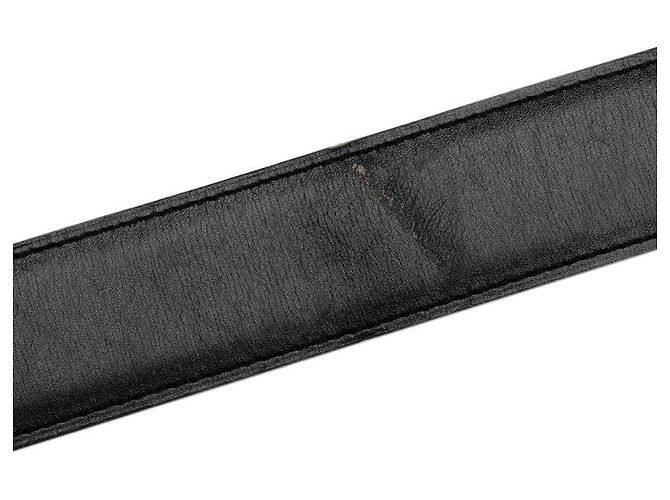 Hermès Hermes Leder Constance Gürtel mit H-Schnalle Schwarz - Ansicht 4
