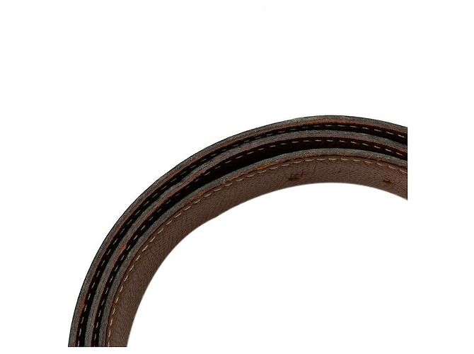 Hermès Hermes Leder Constance Gürtel mit H-Schnalle Schwarz - Ansicht 5
