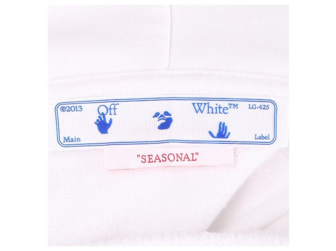 Off White Off-White Hoodie weiß mit Druck - Ansicht 4