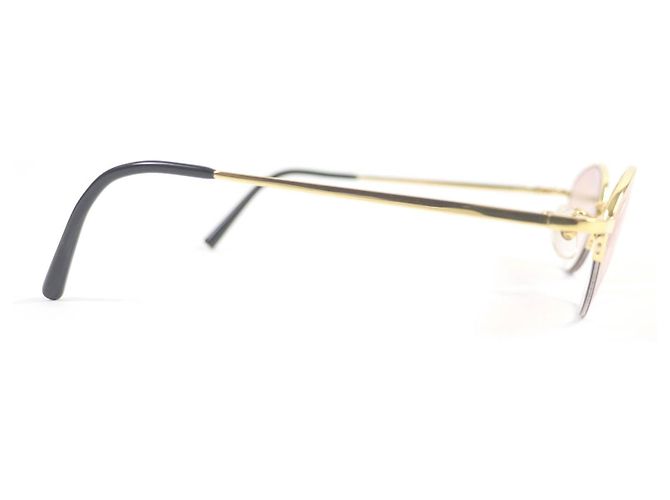 Occhiali da sole Chanel COCO Mark con lenti sfumate D'oro Metallico - vista 3