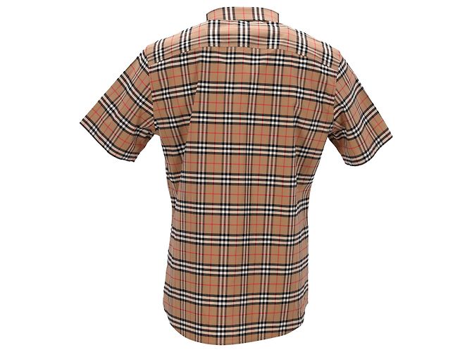 Camicia a quadri Burberry Marrone Beige - vista 3