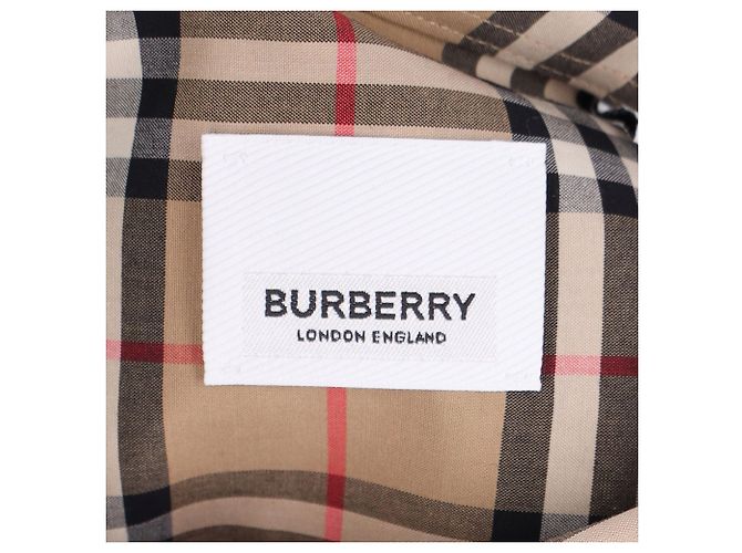 Camicia a quadri Burberry Marrone Beige - vista 4
