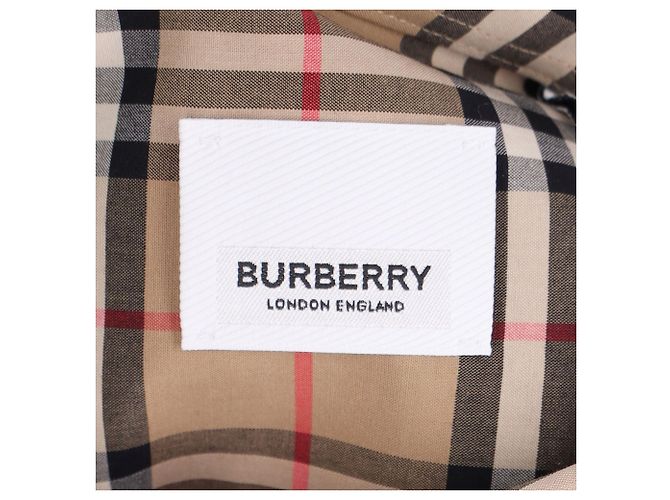 Camicia a quadri Burberry a maniche lunghe Marrone Beige - vista 4