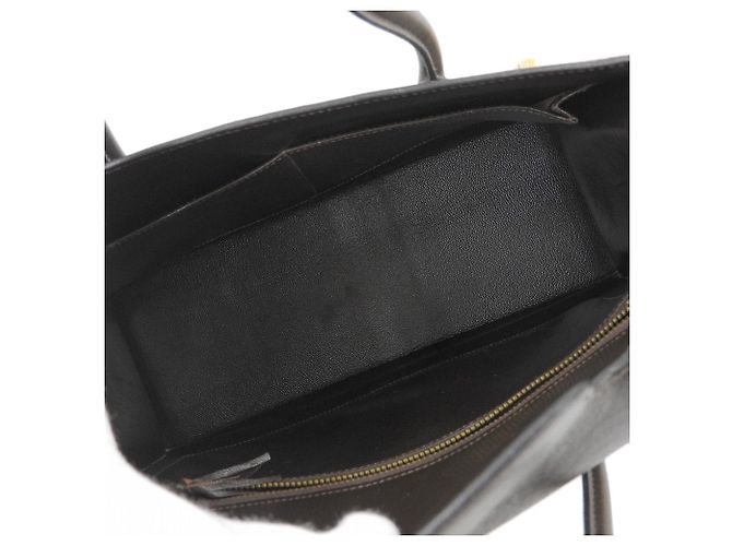 Hermès Borsa a mano Hermes Drag in pelle box Marrone - vista 3