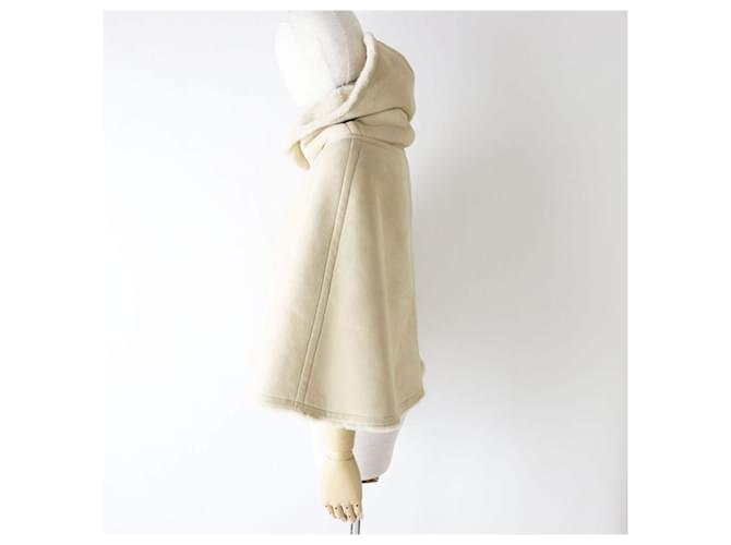 Hermès Poncho in montone per donna Hermes Marrone Beige - vista 2