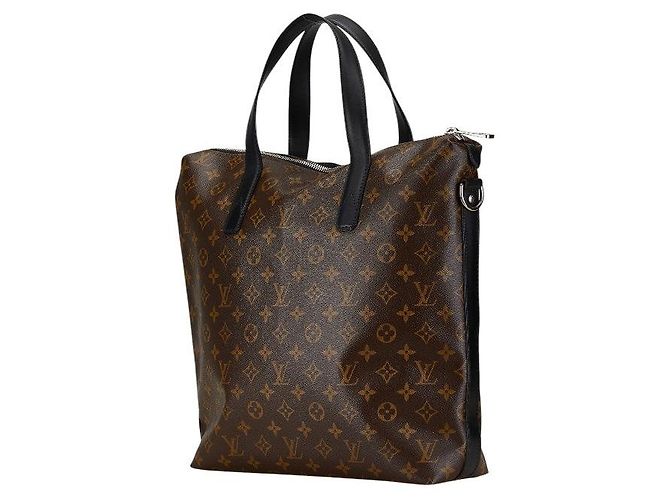 Sac tote Kitan Monogram Macassar Louis Vuitton Marron - vue 2