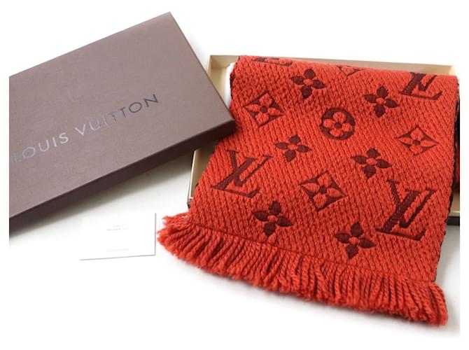 Sciarpa Monogram Logomania Louis Vuitton Arancione - vista 2