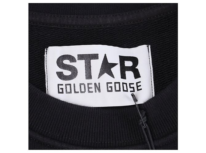 Sweatshirt mit Golden Goose-Logo Schwarz - Ansicht 4