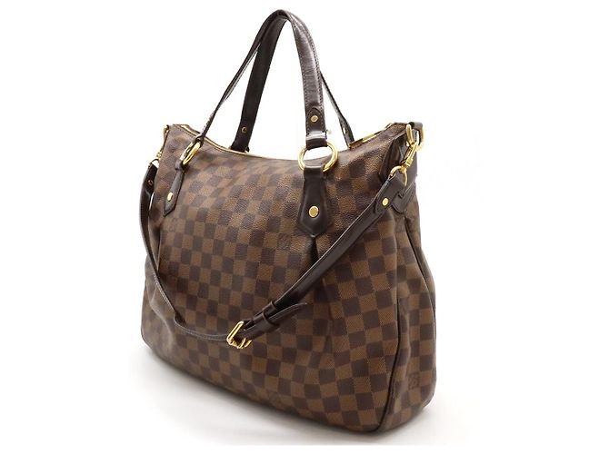 Evora Borsa Tote Louis Vuitton Damier Évora MM N41131 D'oro Metallico - vista 2
