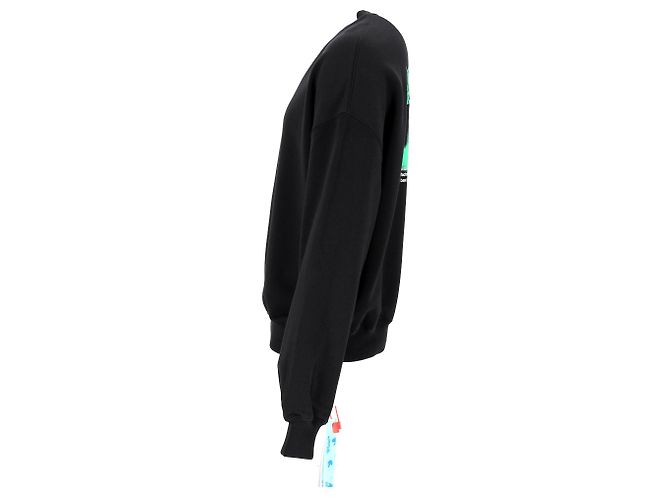 Off White Off-White Sweatshirt mit Pilzdruck Schwarz - Ansicht 2